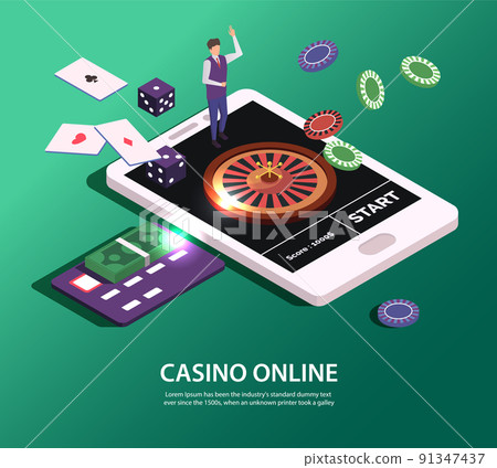 Isometric Casino Concept 91347437