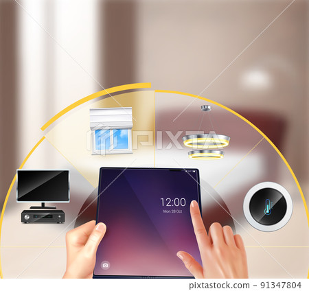 Smart Home Realistic Composition Smart Home Realistic Composition 91347804