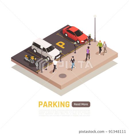 Parking Isometric Composition Parking Isometric Composition 91348111