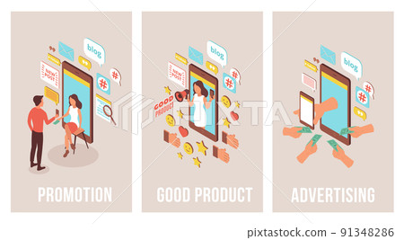 Blogger Vertical Banners Set 91348286
