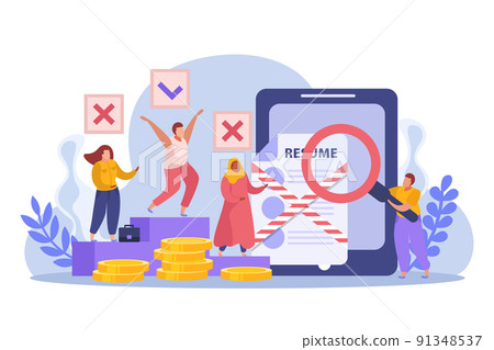 Hiring Discrimination Flat Composition Hiring Discrimination Flat Composition 91348537