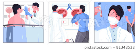 Man Sexual Health Square Illustrations 91348538