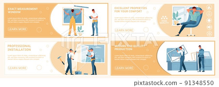 Plastic Windows Banners Set 91348550