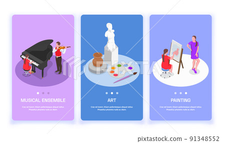 Creative Professions Banners Set 91348552