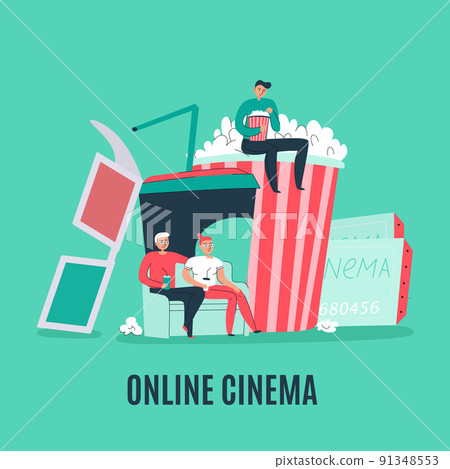 Cinema Flat Composition 91348553