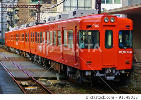 [Iyo Railway] Takahama Line Otemachi Station 700 Series 91349018