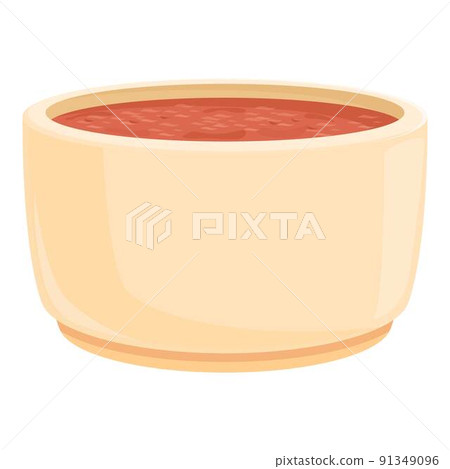 Balkan soup icon cartoon vector. Food dinner. Moroccan menu 91349096