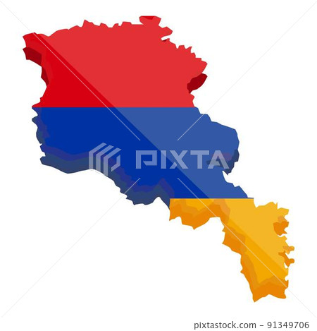 Armenia teritory icon cartoon vector. Map travel. Medival country 91349706
