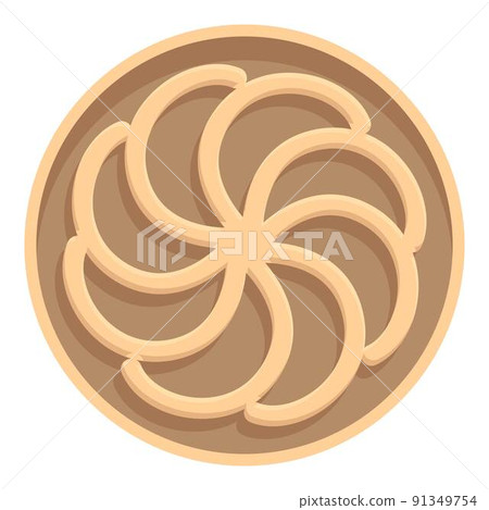 Armenia symbol icon cartoon vector. Sevan shape. Medieval design 91349754