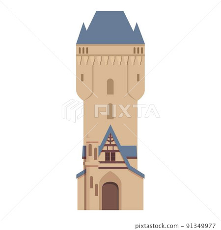 Argentinian tower icon cartoon vector. Culture travel. National tourism 91349977