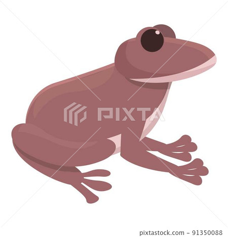 Forest frog icon cartoon vector. Cute character. Life animal Forest frog icon cartoon vector. Cute character. Life animal 91350088