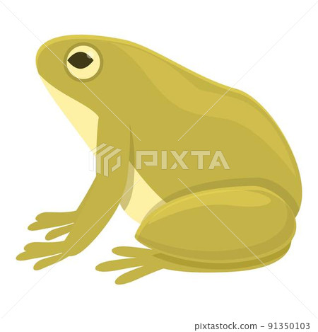 Funny frog icon cartoon vector. Animal jump. Baby smile Funny frog icon cartoon vector. Animal jump. Baby smile 91350103