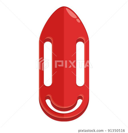 Lifeguard red float icon cartoon vector. Security swim. Life guard 91350516