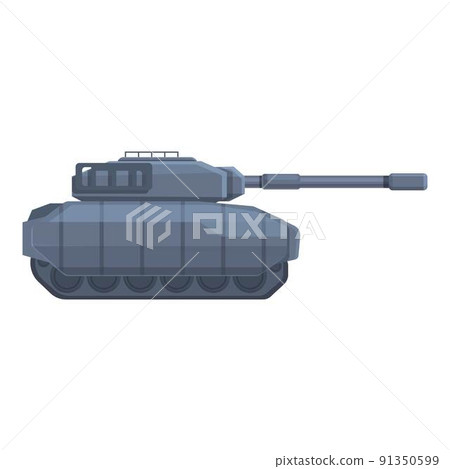 Armor battle tank icon cartoon vector. Military war. Vehicle gun Armor battle tank icon cartoon vector. Military war. Vehicle gun 91350599