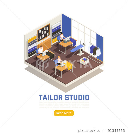 Fashion Atelier Isometric Composition 91353333