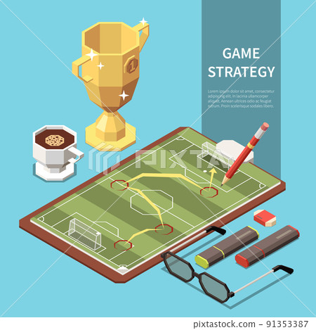 Sport Field Isometric Illustration Sport Field Isometric Illustration 91353387