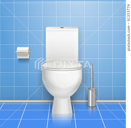 Public Toilet Interior Composition Public Toilet Interior Composition 91353774