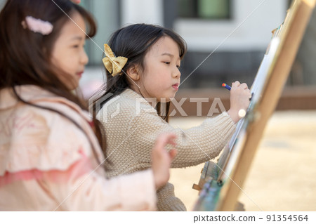 生活方式 兒童 姐妹 教育 育兒 91354564