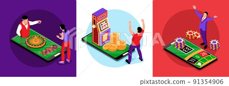 Isometric Casino Design Concept 91354906