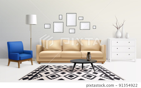 Modern Interior Room Composition 91354922