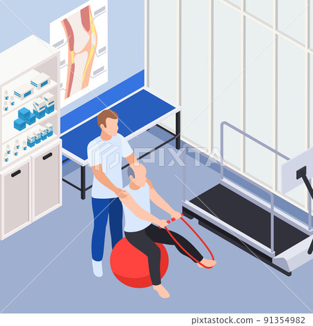 Physiotherapy Rehabilitation Clinic Isometric 91354982