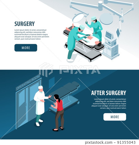 Surgery Horizontal Banners Set 91355043
