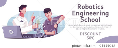 Robotics Sale Banner Composition Robotics Sale Banner Composition 91355048