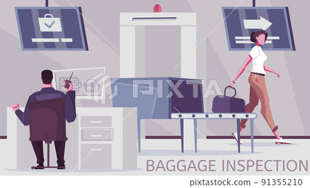 Baggage Inspection Flat Composition 91355210
