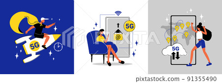 5g Internet Design Concept 5g Internet Design Concept 91355490