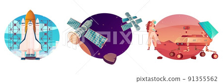 Space Vehicles Compositions Set Space Vehicles Compositions Set 91355562