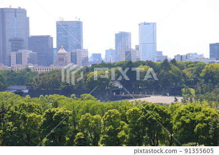 Imperial Palace Nijubashi Main Gate Ishibashi, Sakurada Gate and Parliament Building Chiyoda, Chiyoda-ku, Tokyo Imperial Palace Nijubashi Main Gate Ishibashi, Sakurada Gate and Parliament Building Chiyoda, Chiyoda-ku, Tokyo 91355605