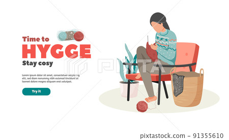 Stay Cozy Hygge Background Stay Cozy Hygge Background 91355610