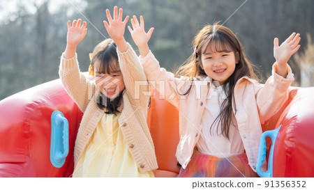 生活方式 兒童騎行 成長 健康 91356352