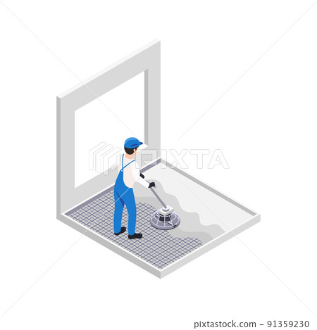Floor Renovation Works Composition Floor Renovation Works Composition 91359230