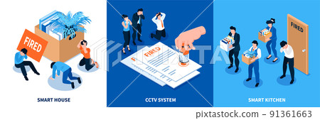 Fired Dismissal Design Concept 91361663
