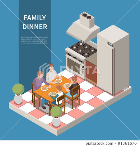 Isometric Family Leisure Playing Composition Isometric Family Leisure Playing Composition 91361670