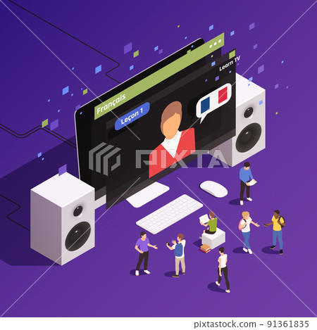 Language Learning Isometric Composition 91361835