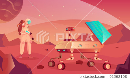 Moon Rover Flat Composition Moon Rover Flat Composition 91362108