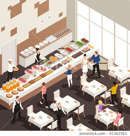 Catering Isometric View 91362561