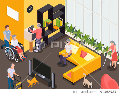 Disabled Isometric Illustration Disabled Isometric Illustration 91362583