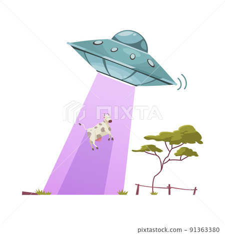 Aliens Abducting Cow 91363380
