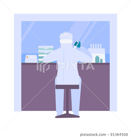 Coronavirus Flat Icon 91364508