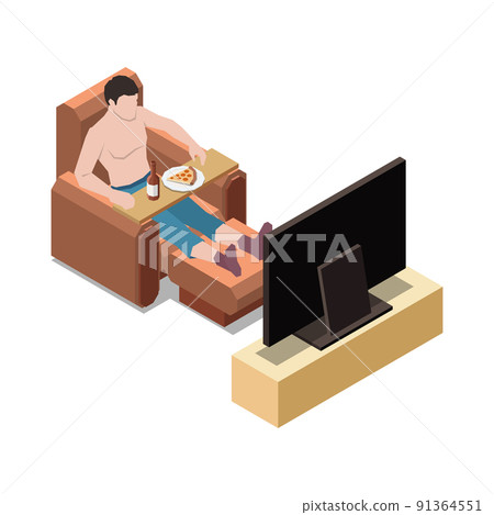 Eating To TV Composition 91364551