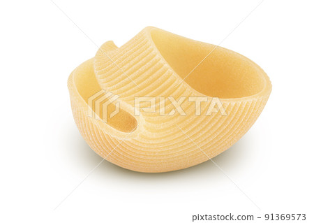 lumaconi pasta isolated on white background with full depth of field lumaconi pasta isolated on white background with full depth of field 91369573