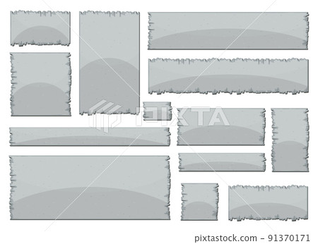 Concrete board in cartoon style vector illustration 91370171