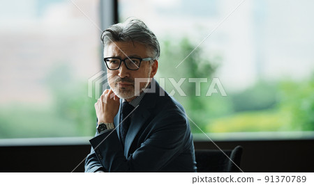 50's manager portrait 50's manager portrait 91370789