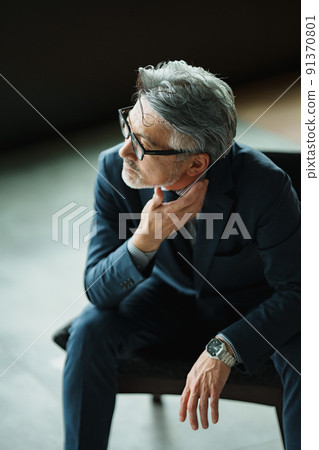 50's manager portrait 91370801