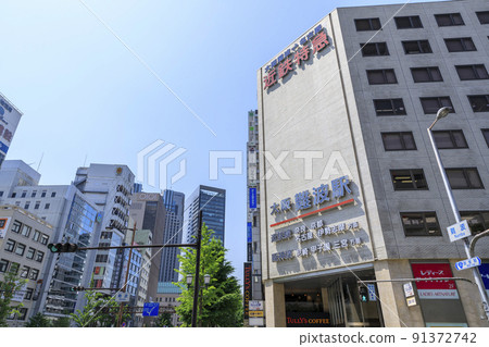 大阪市中央區難波、大阪難波站、近鐵線、阪神線 91372742