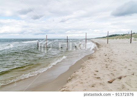 Polish border fence with Russian Federation in Piaski, Poland. Polish border fence with Russian Federation in Piaski, Poland. 91372876