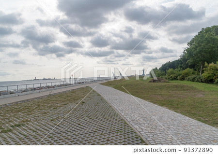 Coastline of Westereplatte Peninsula in the Gdansk, Poland. Coastline of Westereplatte Peninsula in the Gdansk, Poland. 91372890
